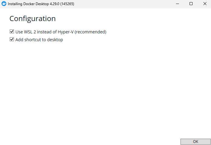 Docker Desktop use WSL2